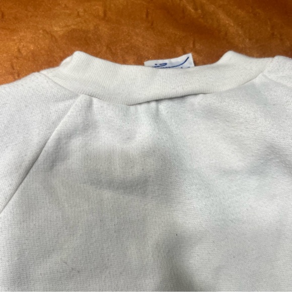 Vintage Ben Sprout Hong Kong CityScape Water Ferry Travel Sweatshirt white blue - Picture 10 of 13